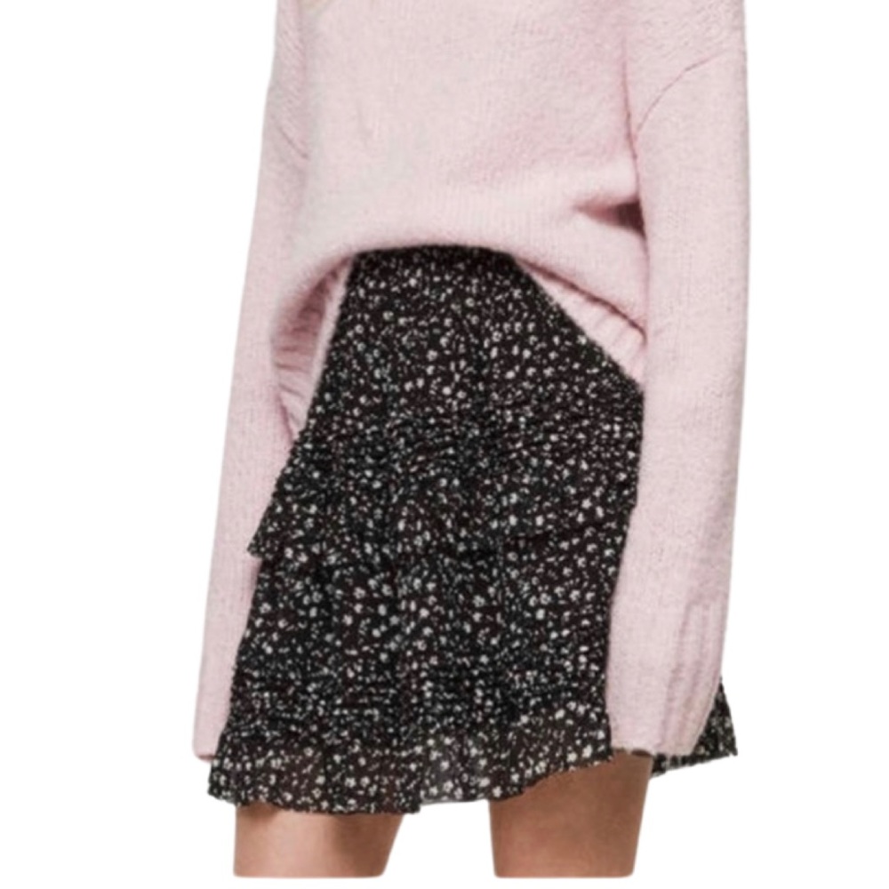 All Saints Floral tiered skirt size 2